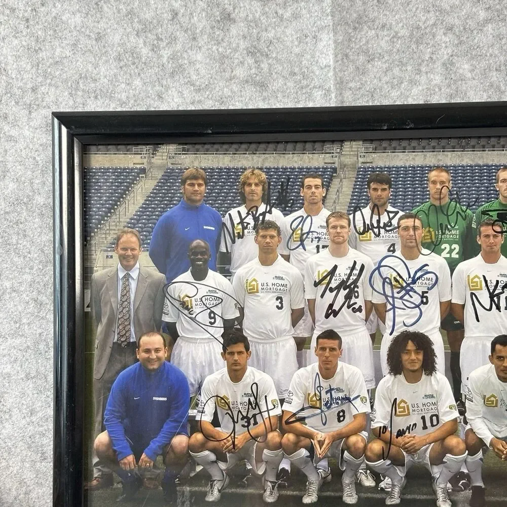 2007 Seattle Sounders FC Team Poster Signed Autographed Auto MLS Soccer Football